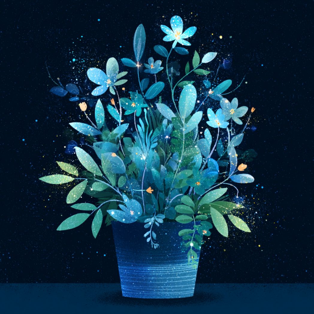 Night Blue Garden Mix Seeds — 50 Pcs-Bestftinc